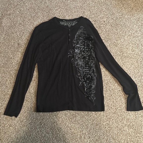 Express black long sleeve top - Picture 1 of 3